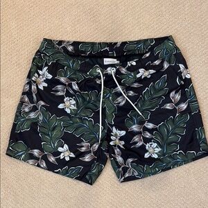 Moncler - Men's Black Floral Swim Shorts